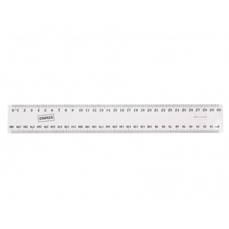Winc Ruler Clear Plastic 30cm Metric